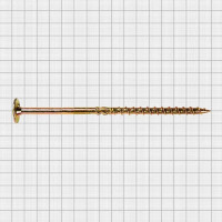 Саморез с пресс-шайбой для деревянного домостроения STANDERS конструкционный с острым наконечником, 8x160