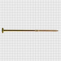 Саморез с пресс-шайбой для деревянного домостроения STANDERS конструкционный с острым наконечником, 8x220