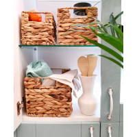 Корзина стеллажная Золотистый колос 22x19x31 см 13 л гиацинт цвет бежевый