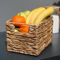 Корзина стеллажная Золотистый колос 19x17x25 см 8.1 л гиацинт цвет бежевый