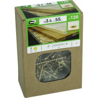 Саморезы для дерева STANDERS оцинкованные 3.5x55, 120 шт.