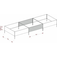 Удлинитель гряды садовой 1х1 м