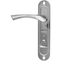 Ручка дверная правая на планке Avers HP-42.0123-S-C-CR-R, цвет хром