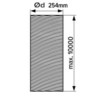 Воздуховод гибкий Эра AF254 D254 мм 10 м металл