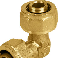 Уголок обжимной 16 мм латунь