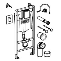 Инсталляция Grohe Rapid Solido 3881100 для подвесного унитаза, пневматика, с кнопкой цвет хром