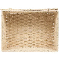 Корзина мягкая с ручками 31x23x15 см 10 л бумажный шпагат цвет бежевый