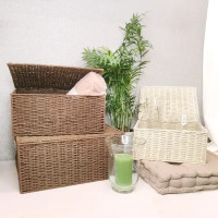 Корзина для хранения 45x21x33 см бумажный шпагат цвет коричневый