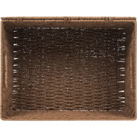 Корзина мягкая с ручками 31x23x15 см 10 л бумажный шпагат цвет коричневый