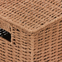 Корзина мягкая с ручками 31x23x15 см 10 л бумажный шпагат цвет коричневый