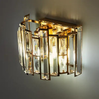 Бра «Бриз 10» E27х2 60 Вт цвет золотой