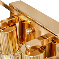 Бра «Бриз 10» E27х2 60 Вт цвет золотой