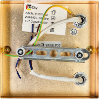 Бра «Бриз 10» E27х2 60 Вт цвет золотой