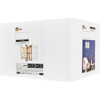 Бра «Бриз 10» E27х2 60 Вт цвет золотой