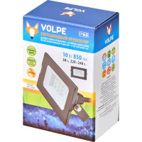 Прожектор светодиодный уличный SMD Volpe 10 Вт 3000К IP65