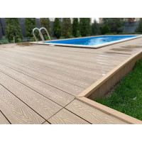 Террасная доска ДПК CM Decking Nature цвет Дуб 3000x135x25 мм двусторонняя вельвет/структура дерева 0.405 м²