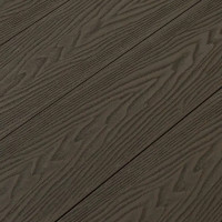 Террасная доска ДПК CM Decking Vintage цвет Венге 4000x140x25 мм двусторонняя вельвет/структура дерева 0.56 м²