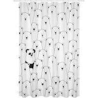 Штора для ванной Fixsen Panda 180x200 см полиэстер цвет белый