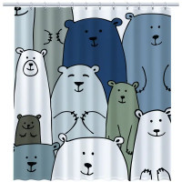 Штора для ванной Fixsen Bear 180x200 см полиэстер цвет мультиколор