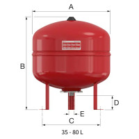 Расширительный бак Flamco Flexcon R 35 л