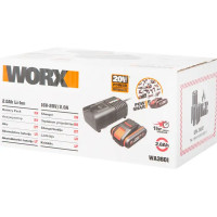 Зарядное устройство Worx 3601, батарея 20 В Li-ion 2 Ач