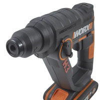 Перфоратор аккумуляторный SDS-Plus Worx WX390.1, 20 В Li-ion 2x2 Ач, 1.2 Дж