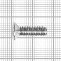 Винт потайной М5x16 мм DIN 965, нержавеющая сталь, 8 шт.