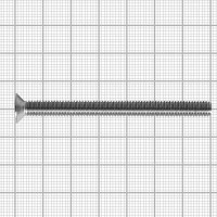 Винт потайной М6x70 мм DIN 965, нержавеющая сталь, 2 шт.