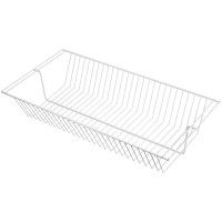 Корзина сетчатая Larvij 11.8x30.6x60.3 см сталь цвет белый