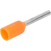Наконечник штыревой втулочный изолированный Duwi Е0508 НШВИ 0.5-8 мм цвет оранжевый 25 шт.