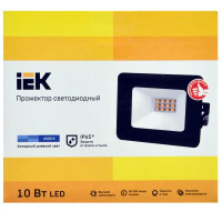 Прожектор светодиодный уличный SMD IEK СДО 06-10 10 Вт 6500K IP65 переносной, холодный белый свет