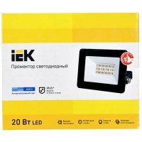 Прожектор светодиодный уличный SMD IEK СДО 06-20 20 Вт 6500K IP65 переносной, холодный белый свет