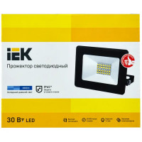 Прожектор светодиодный уличный SMD IEK СДО 06-30 30 Вт 6500K IP65 переносной, холодный белый свет