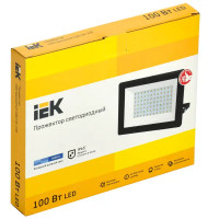 Прожектор светодиодный уличный SMD IEK СДО 06-100 100 Вт 6500K IP65 переносной, холодный белый свет