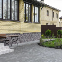 Плитка тротуарная Braer прямоугольник 200x100 мм цвет серый толщина 40 мм