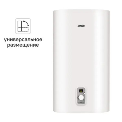 Водонагреватель накопительный 80 л Zanussi Splendore ZWH/S 2 кВт вертикальный/горизонтальный нержавеющая сталь мокрый ТЭН