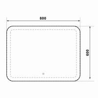 Зеркало для ванной комнаты «Luxury» LED