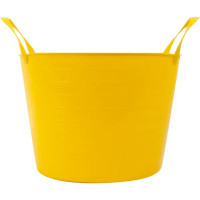 Ведро с ручками гибкое Дельта жёлтое 14 л, мягкий пластик