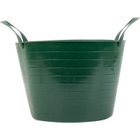 Ведро с ручками гибкое Дельта зелёное 14 л, мягкий пластик