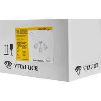 Люстра потолочная Vitaluce Найс 3 лампы 9м² Е14 цвет белый матовый