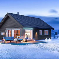 Комплект светодиодной ленты для уличной подсветки 220В 12Вт/м smd2835 120д/м IP65 1200Лм/м ширина подложки 12мм 5м х/б 6500К