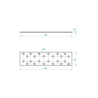 Пластина соединительная PS 160x40x1.8