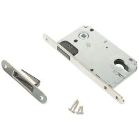 Защёлка под цилиндр магнитная EDS-50-85 KEY с ключом сталь/пластик цвет никель