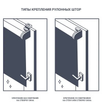 Штора рулонная Мандала 50x170 см молочная