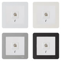 Телефонная розетка встраиваемая Systeme Electric W59 RJ11, цвет белый