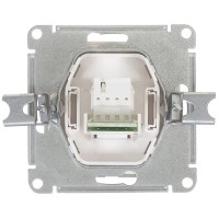 Телефонная розетка встраиваемая Systeme Electric W59 RJ11, цвет белый