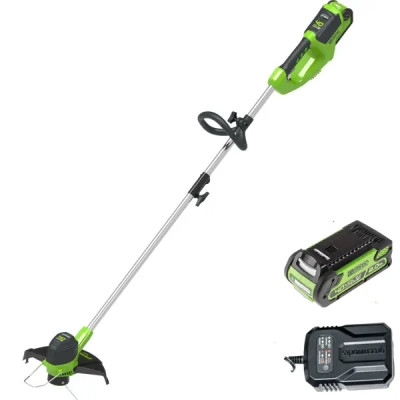 Триммер аккумуляторный Greenworks G40LTK2 40 В, АКБ и ЗУ входит в комплект