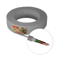 Кабель Камит NYM 5x1.5 мм на отрез ГОСТ цвет серый