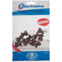 Изолятор для провода Electraline Bironi керамика цвет коричневый 10 шт.