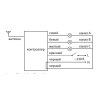 Пульт дистанционного управления освещением 3 канала